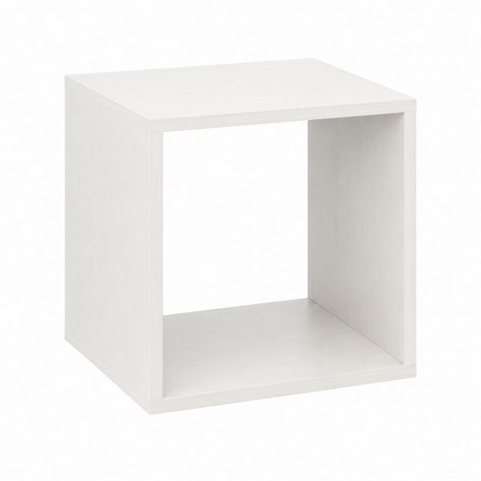 Étagère cube blanche en panneaux de particules mélaminés 30 x 30 x 30 cm